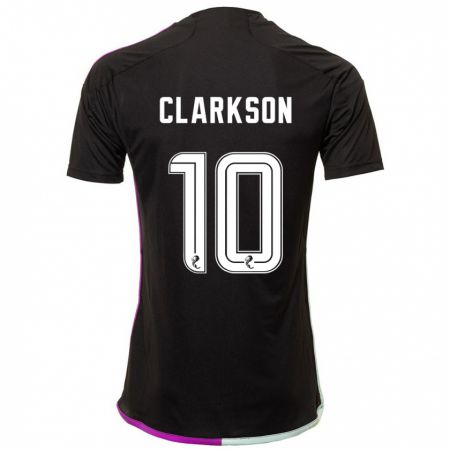 Kandiny Homme Maillot Leighton Clarkson #10 Noir Tenues Extérieur 2023/24 T-Shirt