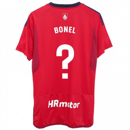 Kandiny Femme Maillot Aimar Bonel #0 Rouge Tenues Domicile 2023/24 T-Shirt