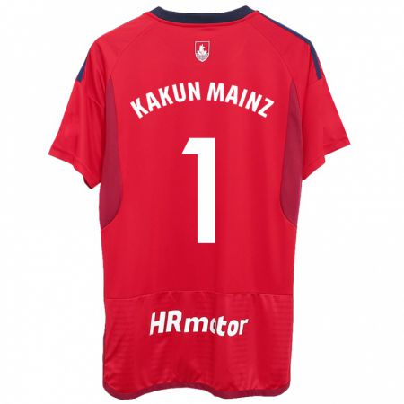 Kandiny Femme Maillot Kakun Mainz #1 Rouge Tenues Domicile 2023/24 T-Shirt