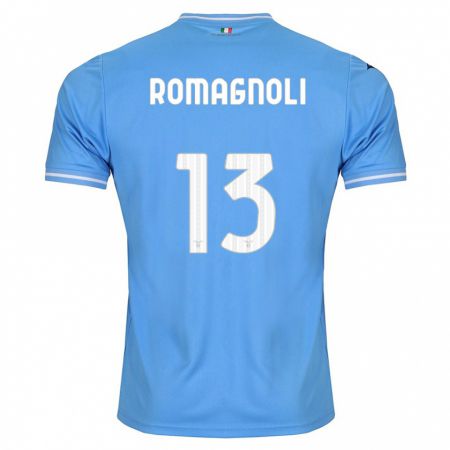 Kandiny Femme Maillot Alessio Romagnoli #13 Bleu Tenues Domicile 2023/24 T-Shirt