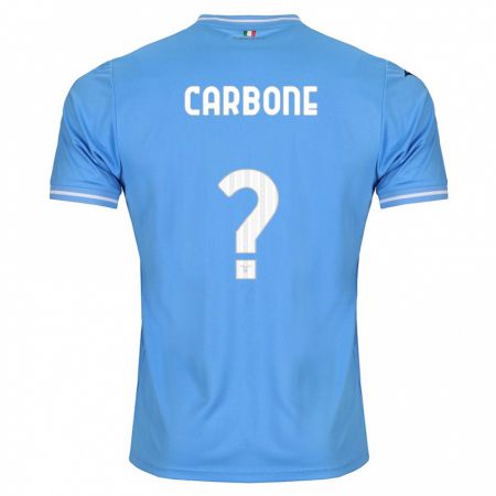 Kandiny Femme Maillot Giovanni Carbone #0 Bleu Tenues Domicile 2023/24 T-Shirt