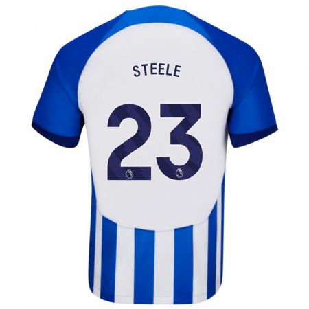 Kandiny Femme Maillot Jason Steele #23 Bleu Tenues Domicile 2023/24 T-Shirt