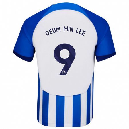 Kandiny Femme Maillot Lee Geum-Min #9 Bleu Tenues Domicile 2023/24 T-Shirt
