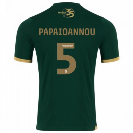 Kandiny Femme Maillot Panagiota Papaioannou #5 Vert Tenues Domicile 2023/24 T-Shirt