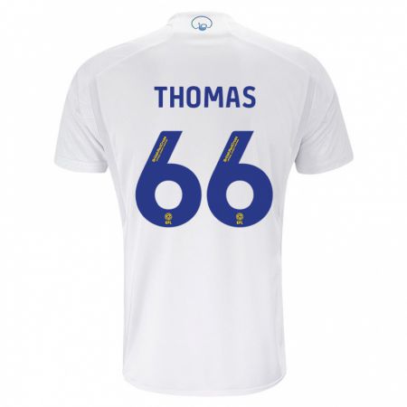 Kandiny Femme Maillot Luca Thomas #66 Blanc Tenues Domicile 2023/24 T-Shirt