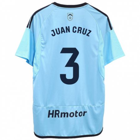Kandiny Femme Maillot Juan Cruz #3 Bleu Tenues Extérieur 2023/24 T-Shirt