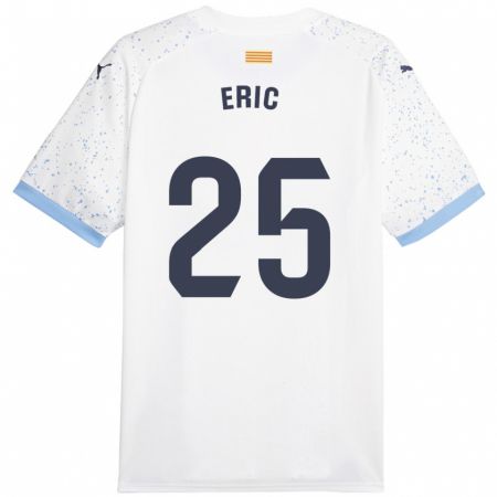 Kandiny Femme Maillot Eric García #25 Blanc Tenues Extérieur 2023/24 T-Shirt