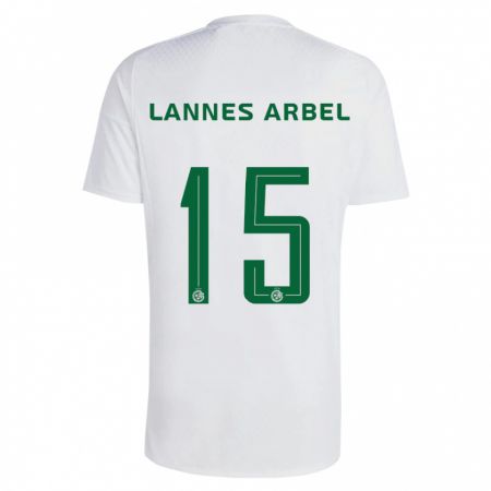 Kandiny Femme Maillot Tomer Lannes Arbel #15 Vert Bleu Tenues Extérieur 2023/24 T-Shirt