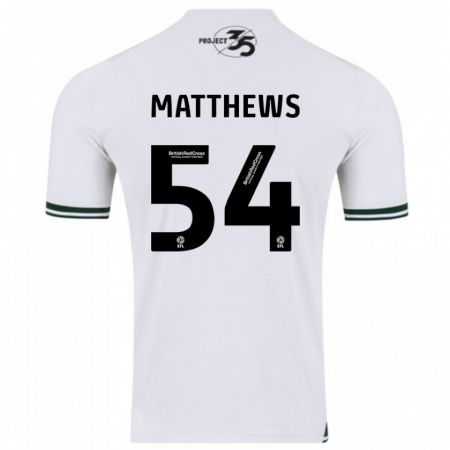Kandiny Femme Maillot Jack Matthews #54 Blanc Tenues Extérieur 2023/24 T-Shirt