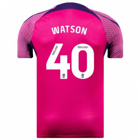 Kandiny Femme Maillot Tom Watson #40 Violet Tenues Extérieur 2023/24 T-Shirt