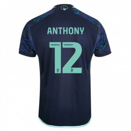 Kandiny Femme Maillot Jaidon Anthony #12 Bleu Tenues Extérieur 2023/24 T-Shirt