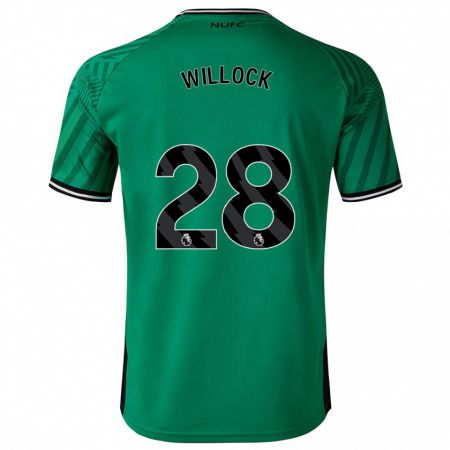 Kandiny Femme Maillot Joe Willock #28 Vert Tenues Extérieur 2023/24 T-Shirt