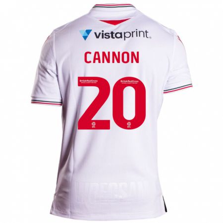 Kandiny Femme Maillot Andy Cannon #20 Blanc Tenues Extérieur 2023/24 T-Shirt