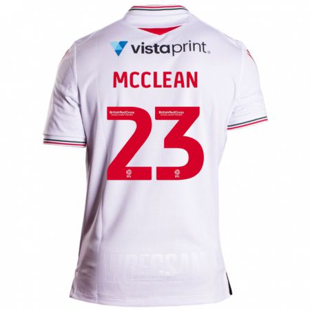 Kandiny Femme Maillot James Mcclean #23 Blanc Tenues Extérieur 2023/24 T-Shirt