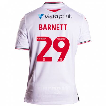 Kandiny Femme Maillot Ryan Barnett #29 Blanc Tenues Extérieur 2023/24 T-Shirt