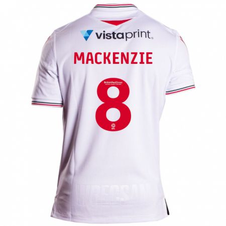 Kandiny Femme Maillot Libby Mackenzie #8 Blanc Tenues Extérieur 2023/24 T-Shirt