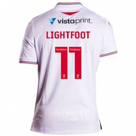Kandiny Femme Maillot Amber Lightfoot #11 Blanc Tenues Extérieur 2023/24 T-Shirt