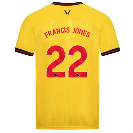 Kandiny Femme Maillot Maria Francis-Jones #22 Jaune Tenues Extérieur 2023/24 T-Shirt