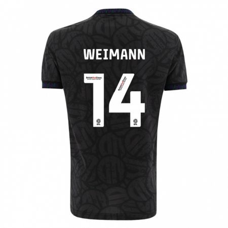 Kandiny Femme Maillot Andreas Weimann #14 Noir Tenues Extérieur 2023/24 T-Shirt