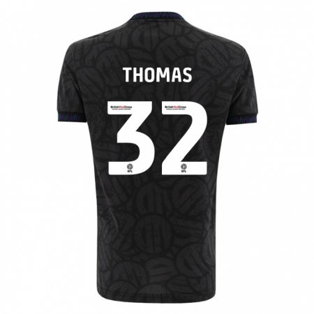 Kandiny Femme Maillot Lewis Thomas #32 Noir Tenues Extérieur 2023/24 T-Shirt