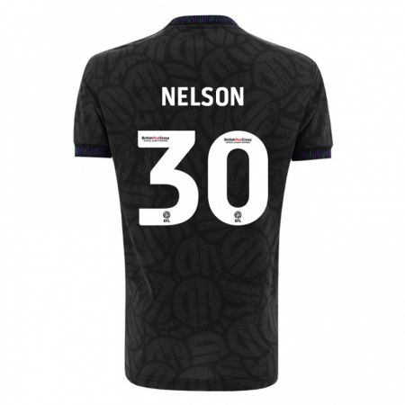 Kandiny Femme Maillot Raekwon Nelson #30 Noir Tenues Extérieur 2023/24 T-Shirt