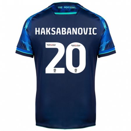 Kandiny Femme Maillot Sead Hakšabanović #20 Marin Tenues Extérieur 2023/24 T-Shirt