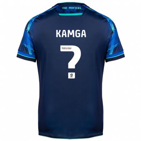 Kandiny Femme Maillot Ian Kamga #0 Marin Tenues Extérieur 2023/24 T-Shirt