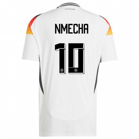 Kandiny Enfant Maillot Allemagne Felix Nmecha #10 Blanc Tenues Domicile 24-26 T-Shirt
