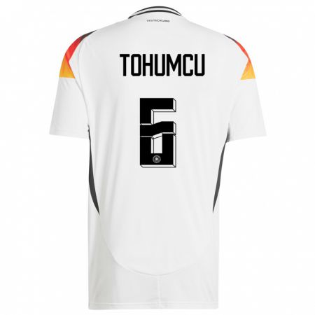 Kandiny Enfant Maillot Allemagne Umut Tohumcu #6 Blanc Tenues Domicile 24-26 T-Shirt