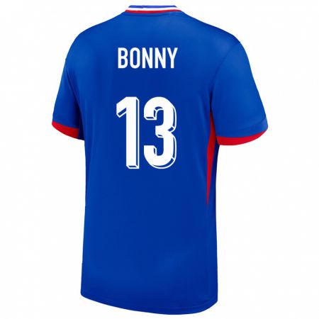Kandiny Enfant Maillot France Ange Yoan Bonny #13 Bleu Tenues Domicile 24-26 T-Shirt