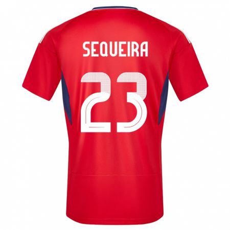 Kandiny Enfant Maillot Costa Rica Patrick Sequeira #23 Rouge Tenues Domicile 24-26 T-Shirt
