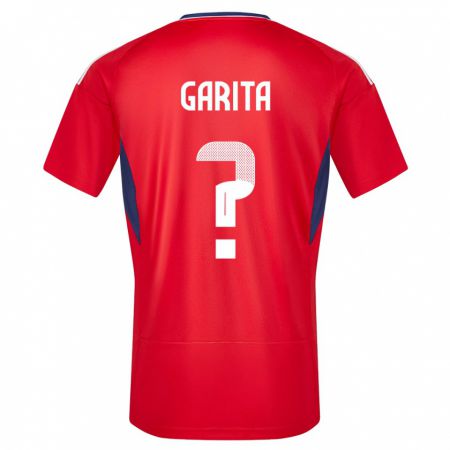 Kandiny Enfant Maillot Costa Rica Emmanuel Garita #0 Rouge Tenues Domicile 24-26 T-Shirt