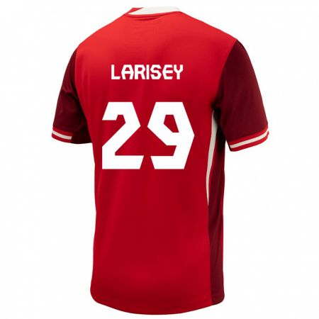 Kandiny Enfant Maillot Canada Clarissa Larisey #29 Rouge Tenues Domicile 24-26 T-Shirt
