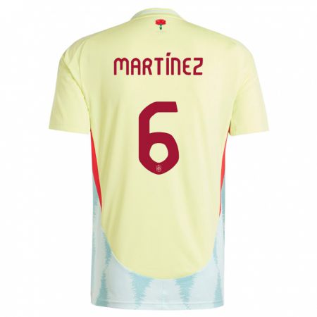 Kandiny Enfant Maillot Espagne Roger Martinez #6 Jaune Tenues Extérieur 24-26 T-Shirt