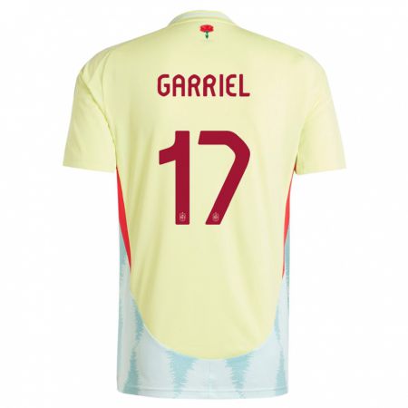 Kandiny Enfant Maillot Espagne Ivan Garriel #17 Jaune Tenues Extérieur 24-26 T-Shirt