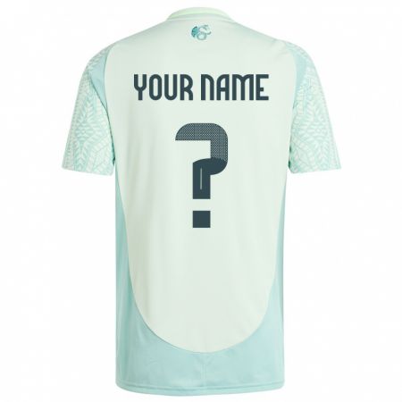 Kandiny Enfant Maillot Mexique Votre Nom #0 Lin Vert Tenues Extérieur 24-26 T-Shirt