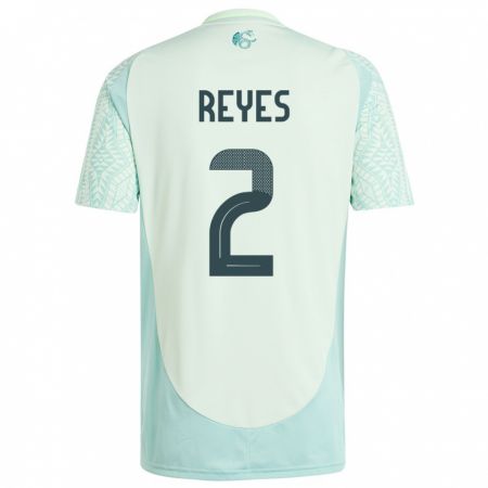 Kandiny Enfant Maillot Mexique Luis Reyes #2 Lin Vert Tenues Extérieur 24-26 T-Shirt