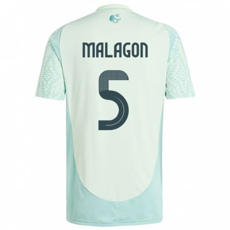 Kandiny Enfant Maillot Mexique Luis Malagon #5 Lin Vert Tenues Extérieur 24-26 T-Shirt