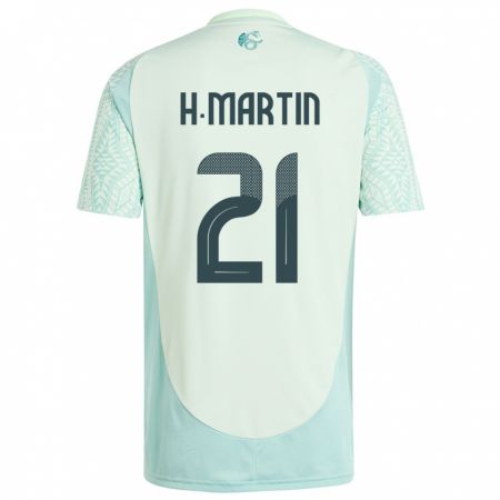 Kandiny Enfant Maillot Mexique Henry Martin #21 Lin Vert Tenues Extérieur 24-26 T-Shirt
