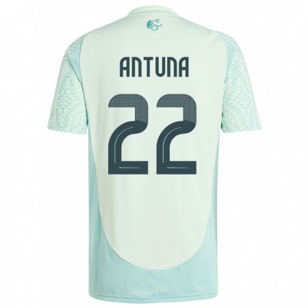 Kandiny Enfant Maillot Mexique Uriel Antuna #22 Lin Vert Tenues Extérieur 24-26 T-Shirt