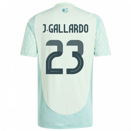 Kandiny Enfant Maillot Mexique Jesus Gallardo #23 Lin Vert Tenues Extérieur 24-26 T-Shirt