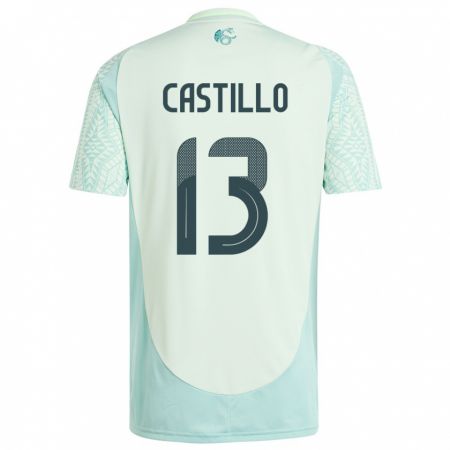 Kandiny Enfant Maillot Mexique Jose Castillo #13 Lin Vert Tenues Extérieur 24-26 T-Shirt