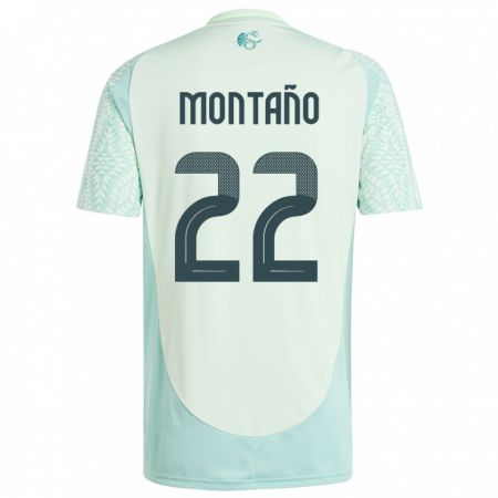 Kandiny Enfant Maillot Mexique Andres Montano #22 Lin Vert Tenues Extérieur 24-26 T-Shirt