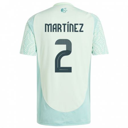 Kandiny Enfant Maillot Mexique Emilio Martinez #2 Lin Vert Tenues Extérieur 24-26 T-Shirt