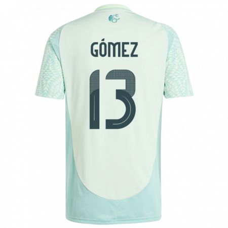 Kandiny Enfant Maillot Mexique Diego Gomez #13 Lin Vert Tenues Extérieur 24-26 T-Shirt