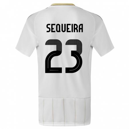Kandiny Enfant Maillot Costa Rica Patrick Sequeira #23 Blanc Tenues Extérieur 24-26 T-Shirt