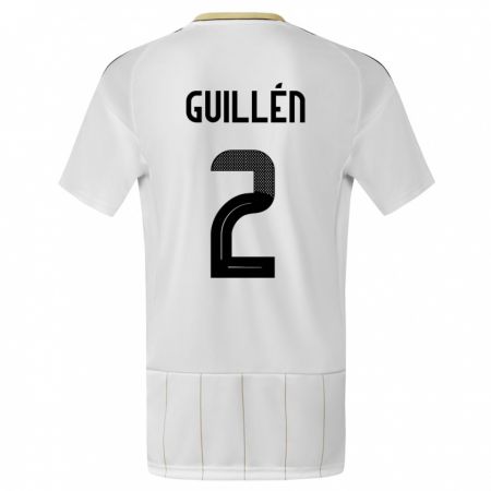 Kandiny Enfant Maillot Costa Rica Gabriela Guillen #2 Blanc Tenues Extérieur 24-26 T-Shirt