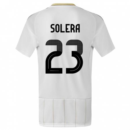 Kandiny Enfant Maillot Costa Rica Daniela Solera #23 Blanc Tenues Extérieur 24-26 T-Shirt