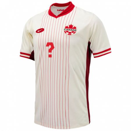 Kandiny Enfant Maillot Canada Tyler Crawford #0 Blanc Tenues Extérieur 24-26 T-Shirt