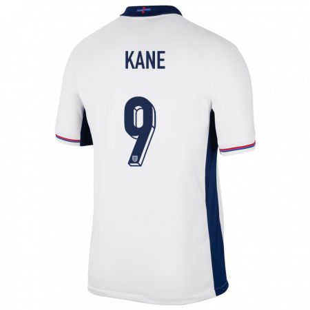 Kandiny Homme Maillot Angleterre Harry Kane #9 Blanc Tenues Domicile 24-26 T-Shirt